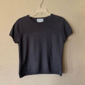 Saks Fifth Avenue Short Sleeve Cashmere Sweater